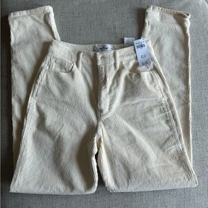 Hollister corduroy ultra high rise jeans
